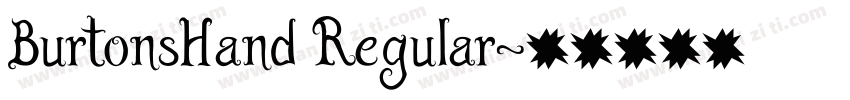 BurtonsHand Regular字体转换